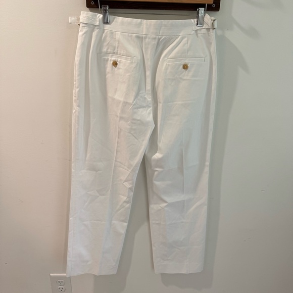 NWT MaxMara Lucas Optical White Long Trouser Size 10 - Picture 7 of 11